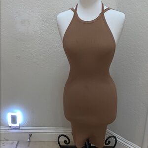 Gently loved Ribbed backless dress !